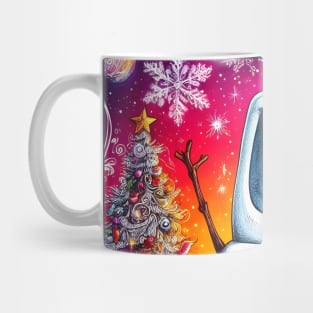 Embrace the Magic with Olaf: Festive Christmas Art for Whimsical Frozen Prints and Joyful Holiday Decor! Mug